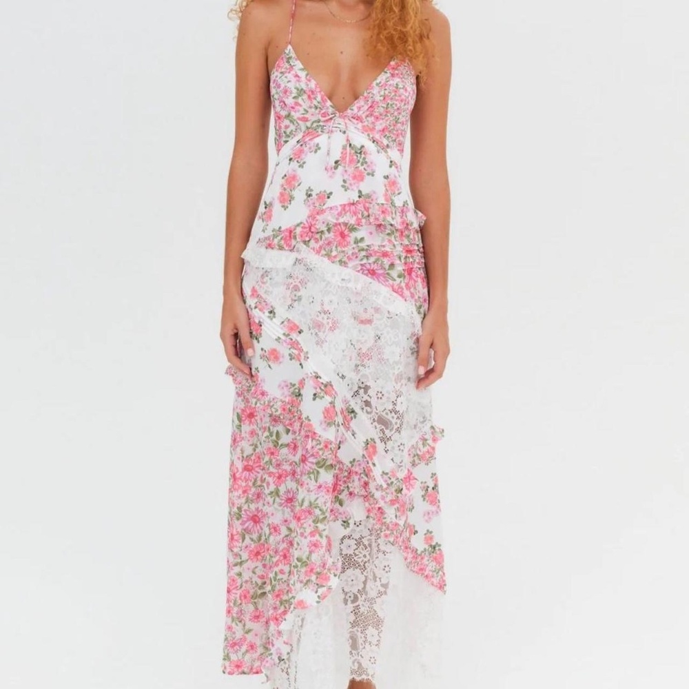 For Love & Lemons Rosalyn Maxi Dress
